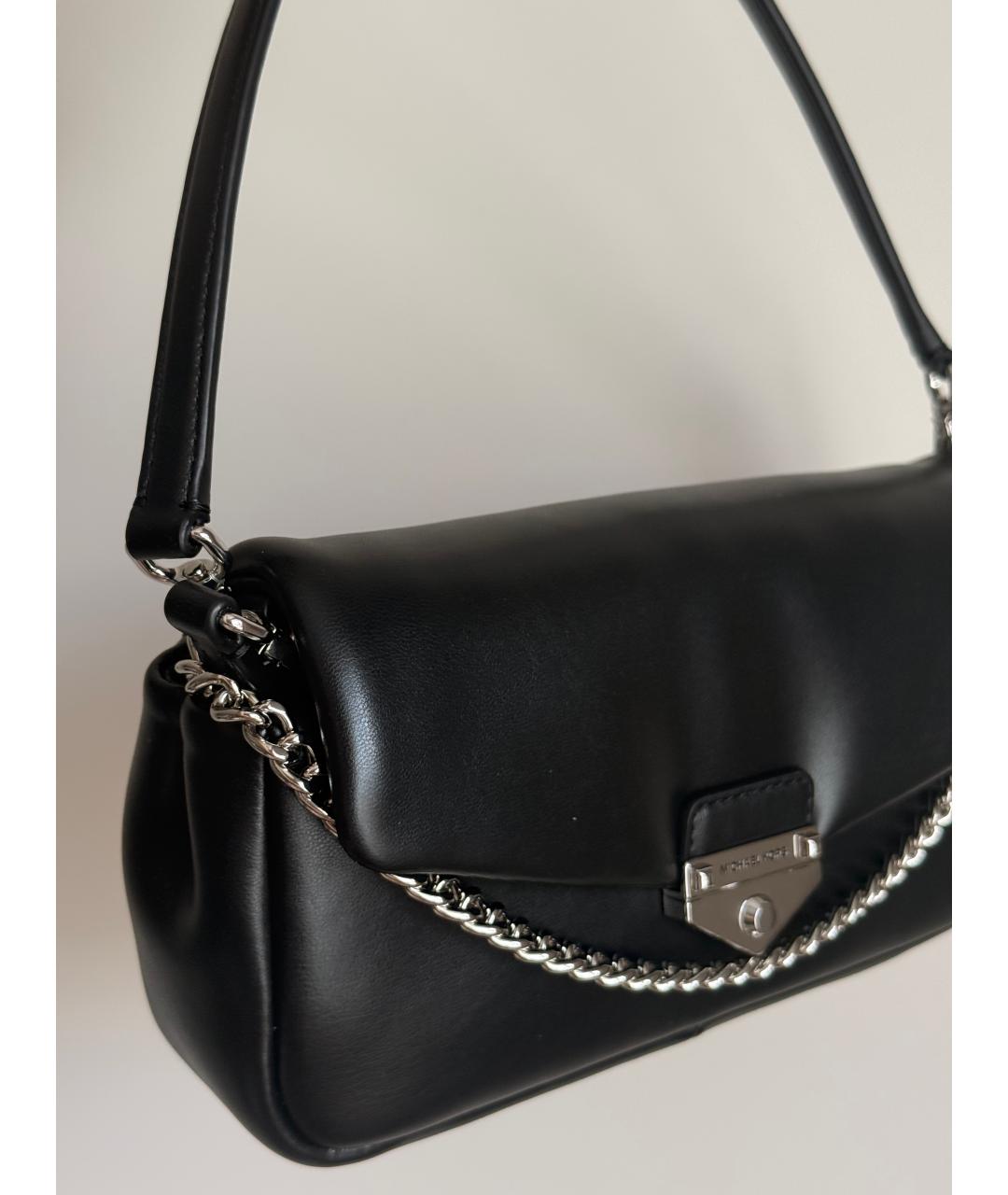 MICHAEL KORS Черная сумка с короткими ручками из искусственной кожи, фото 2
