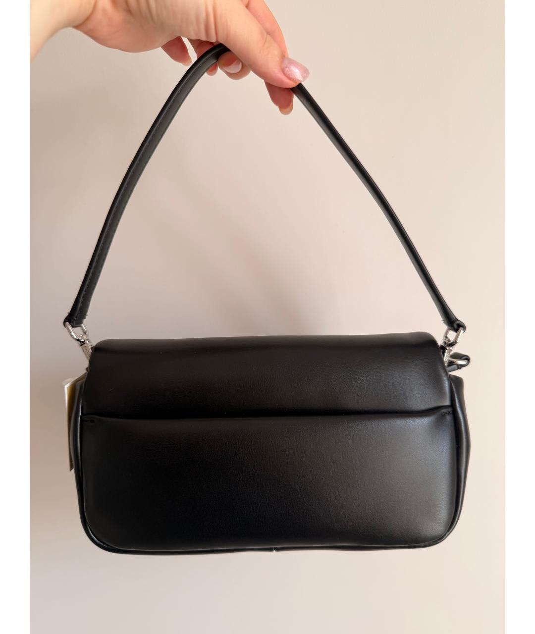 MICHAEL KORS Черная сумка с короткими ручками из искусственной кожи, фото 3
