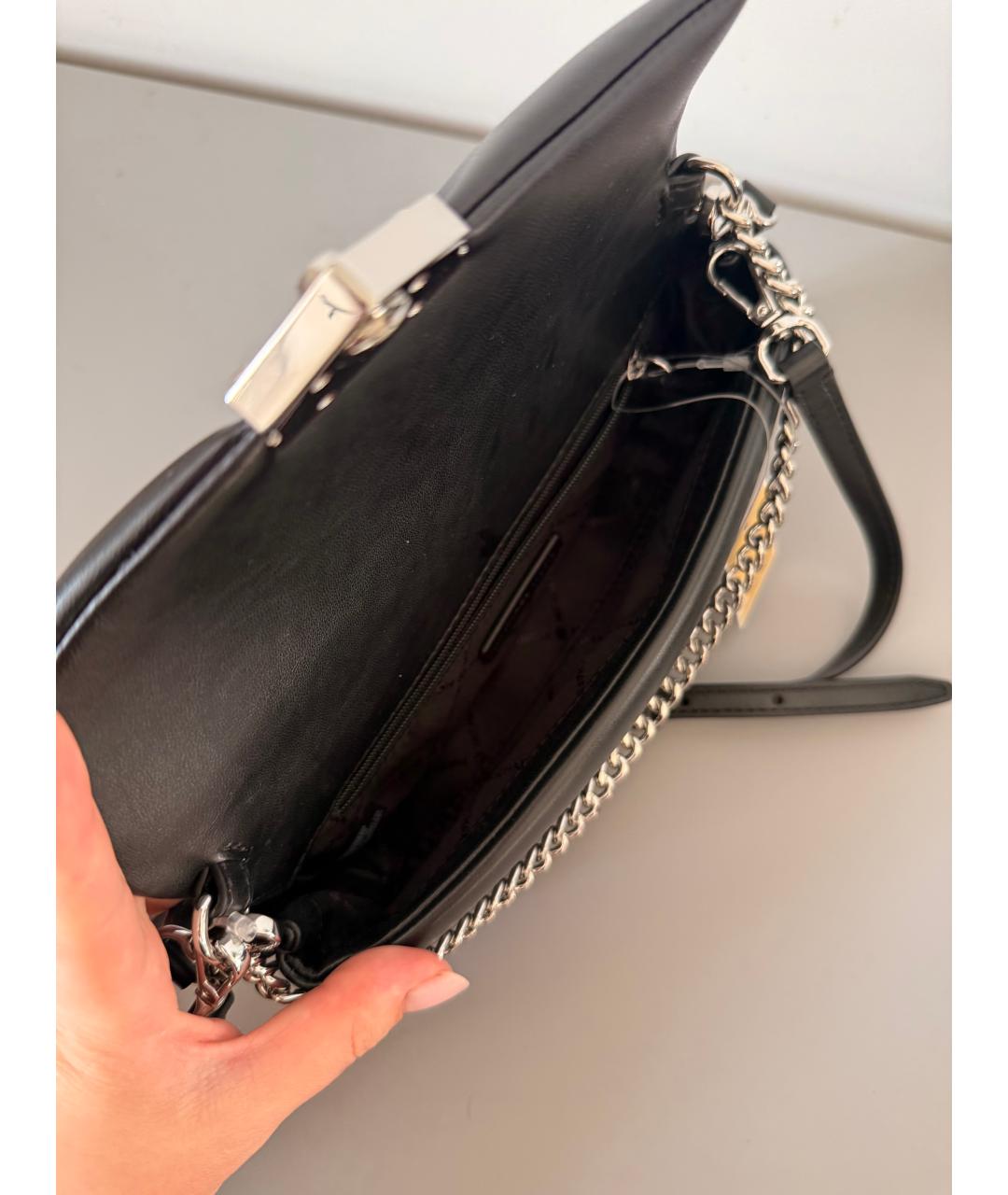 MICHAEL KORS Черная сумка с короткими ручками из искусственной кожи, фото 4