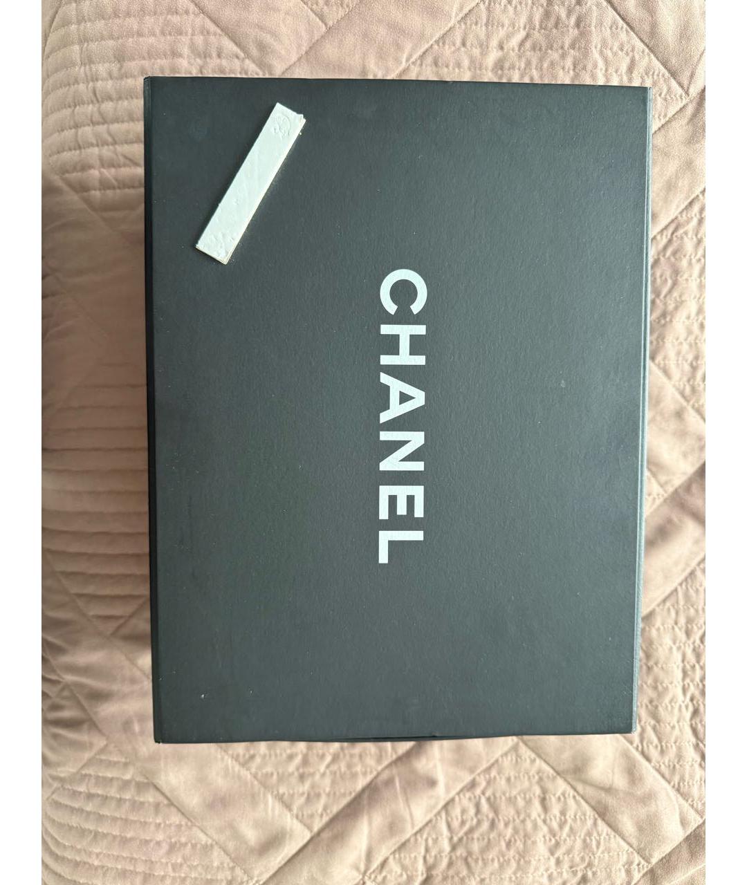 CHANEL Черная кожаная сумка через плечо, фото 3