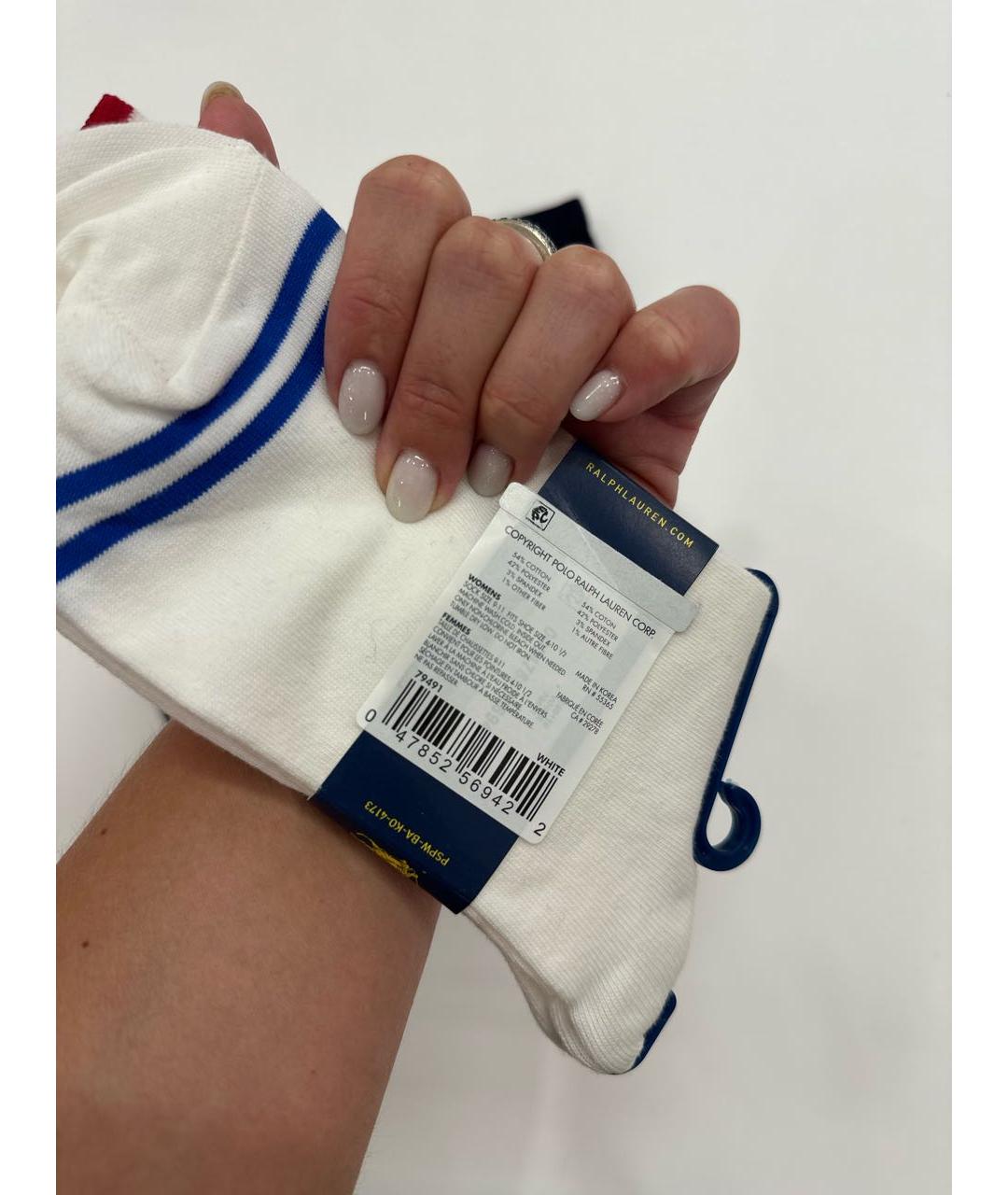 POLO RALPH LAUREN Белые носки, чулки и колготы, фото 5