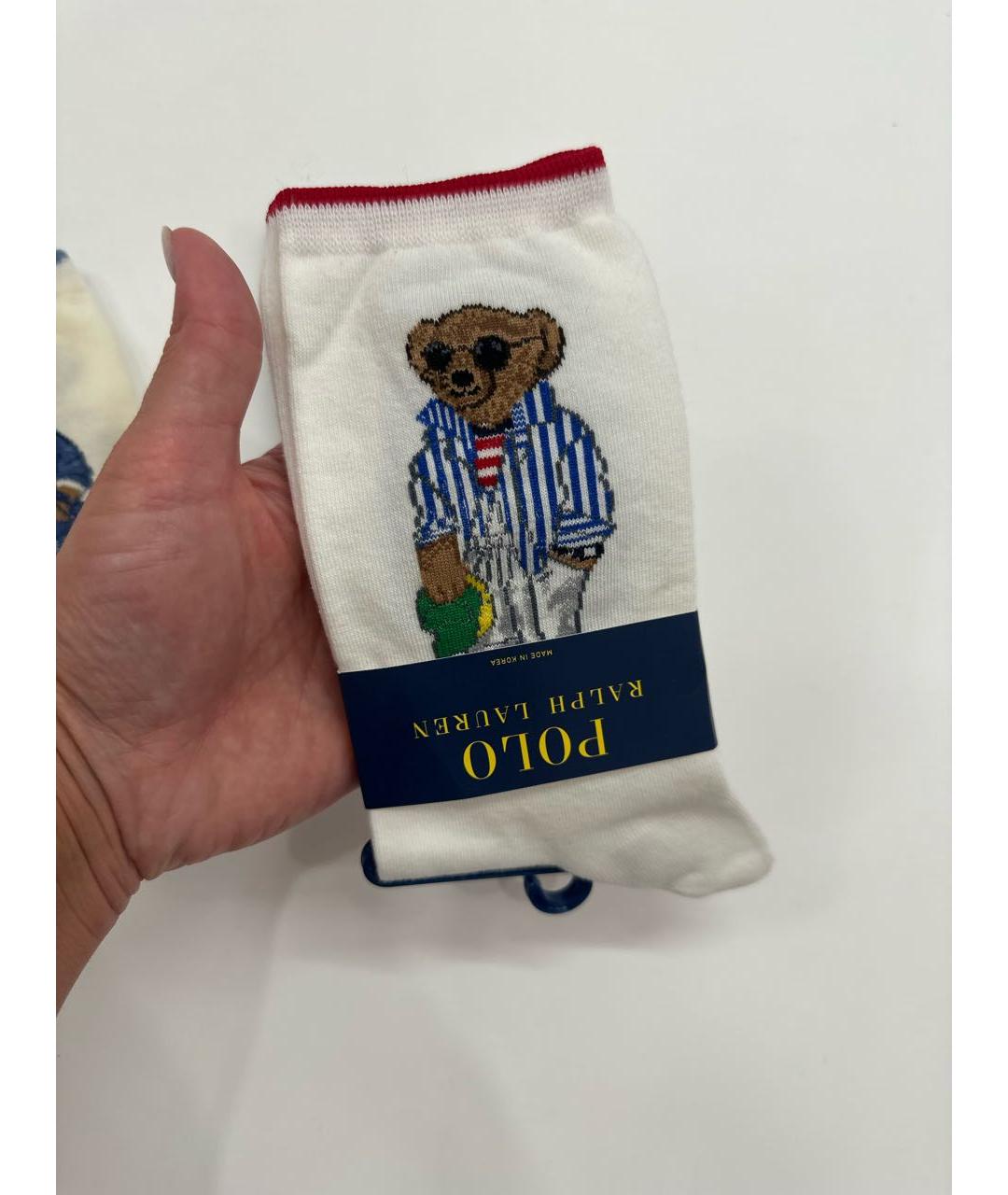 POLO RALPH LAUREN Белые носки, чулки и колготы, фото 4