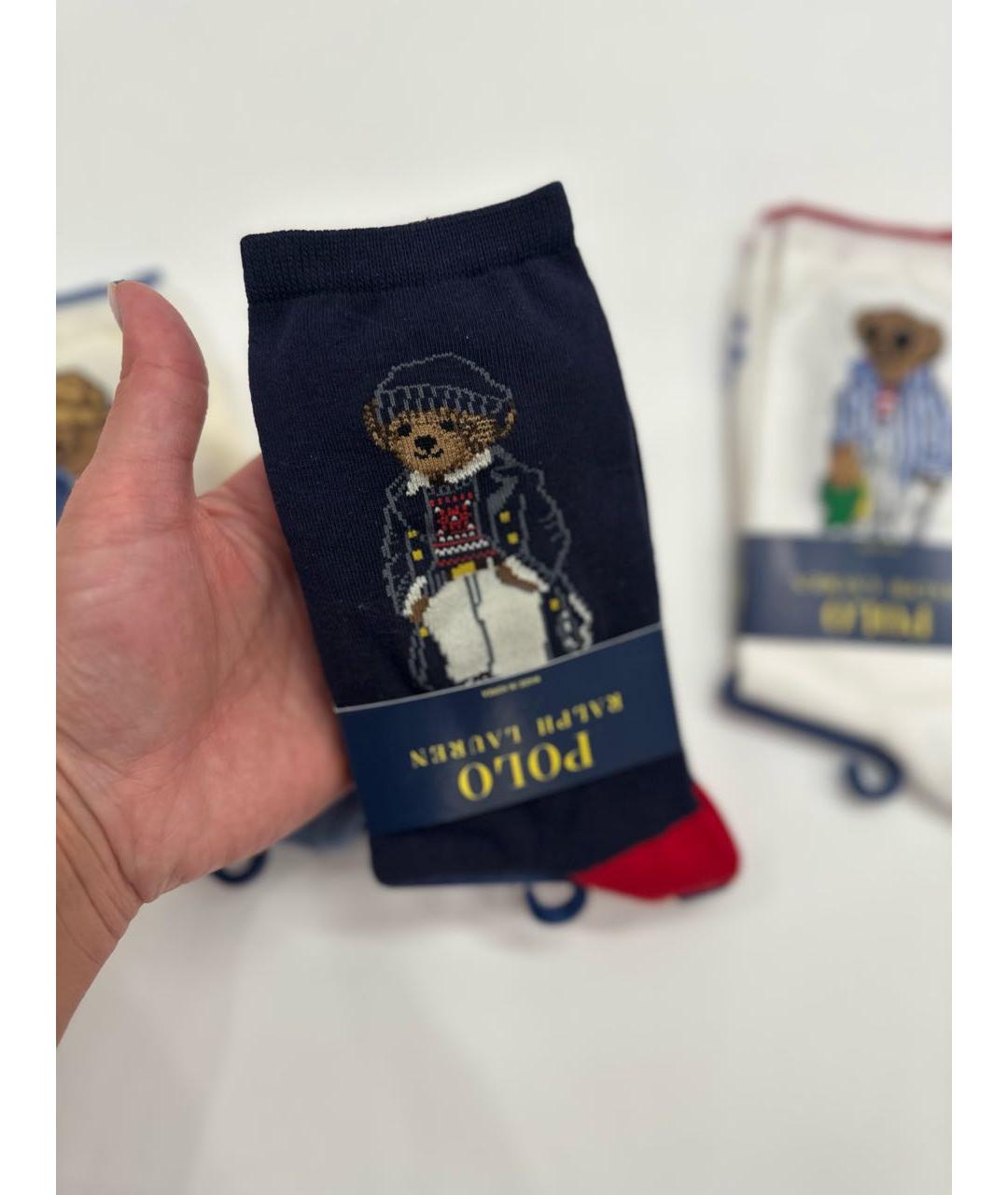 POLO RALPH LAUREN Белые носки, чулки и колготы, фото 3