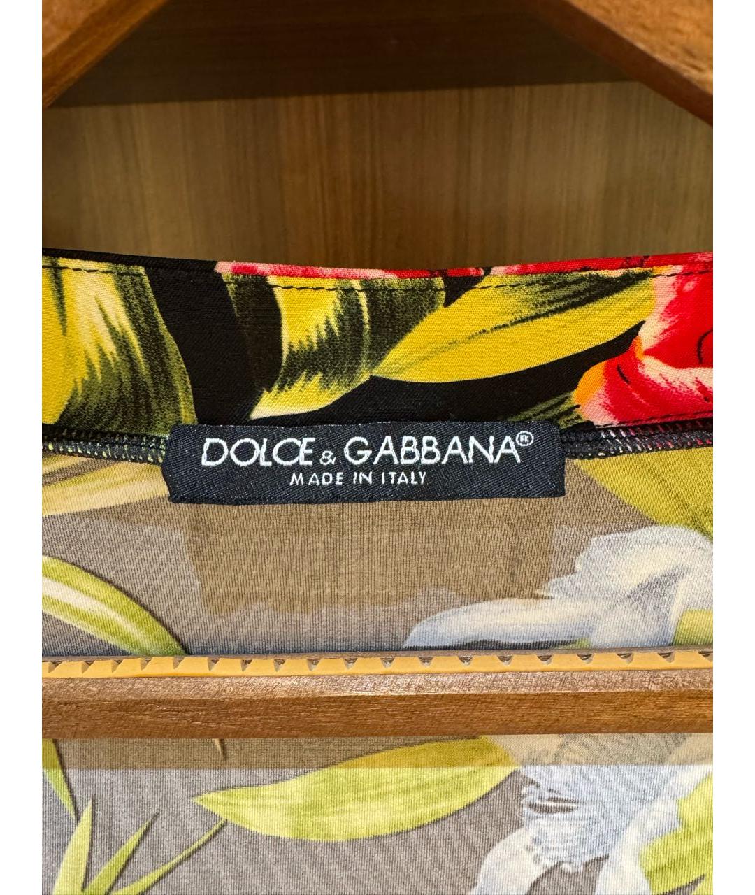 DOLCE&GABBANA Мульти нейлоновый сарафан, фото 3