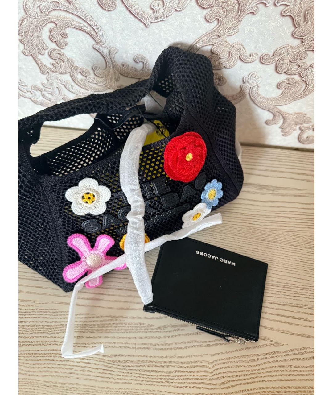 MARC JACOBS Черная плетеная сумка с короткими ручками, фото 3