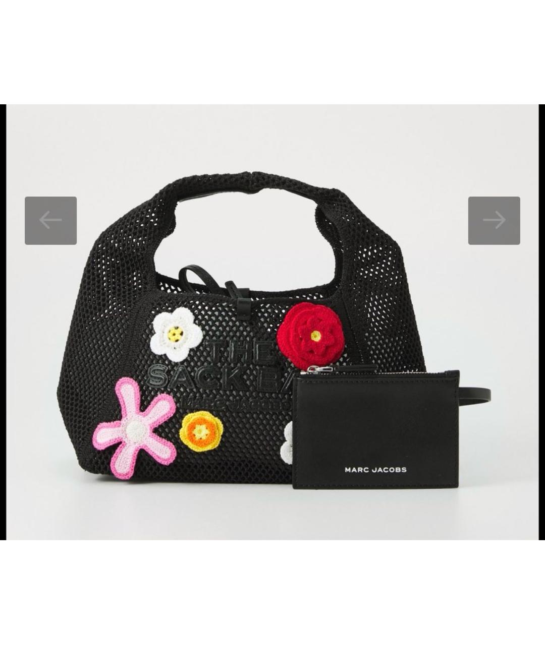 MARC JACOBS Черная плетеная сумка с короткими ручками, фото 6