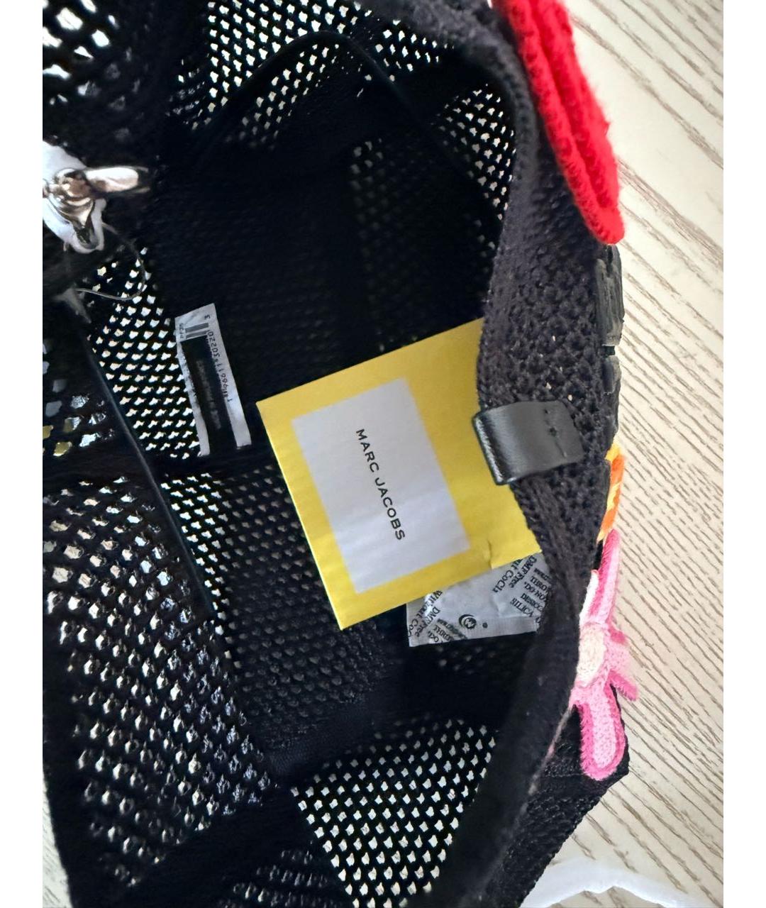 MARC JACOBS Черная плетеная сумка с короткими ручками, фото 4