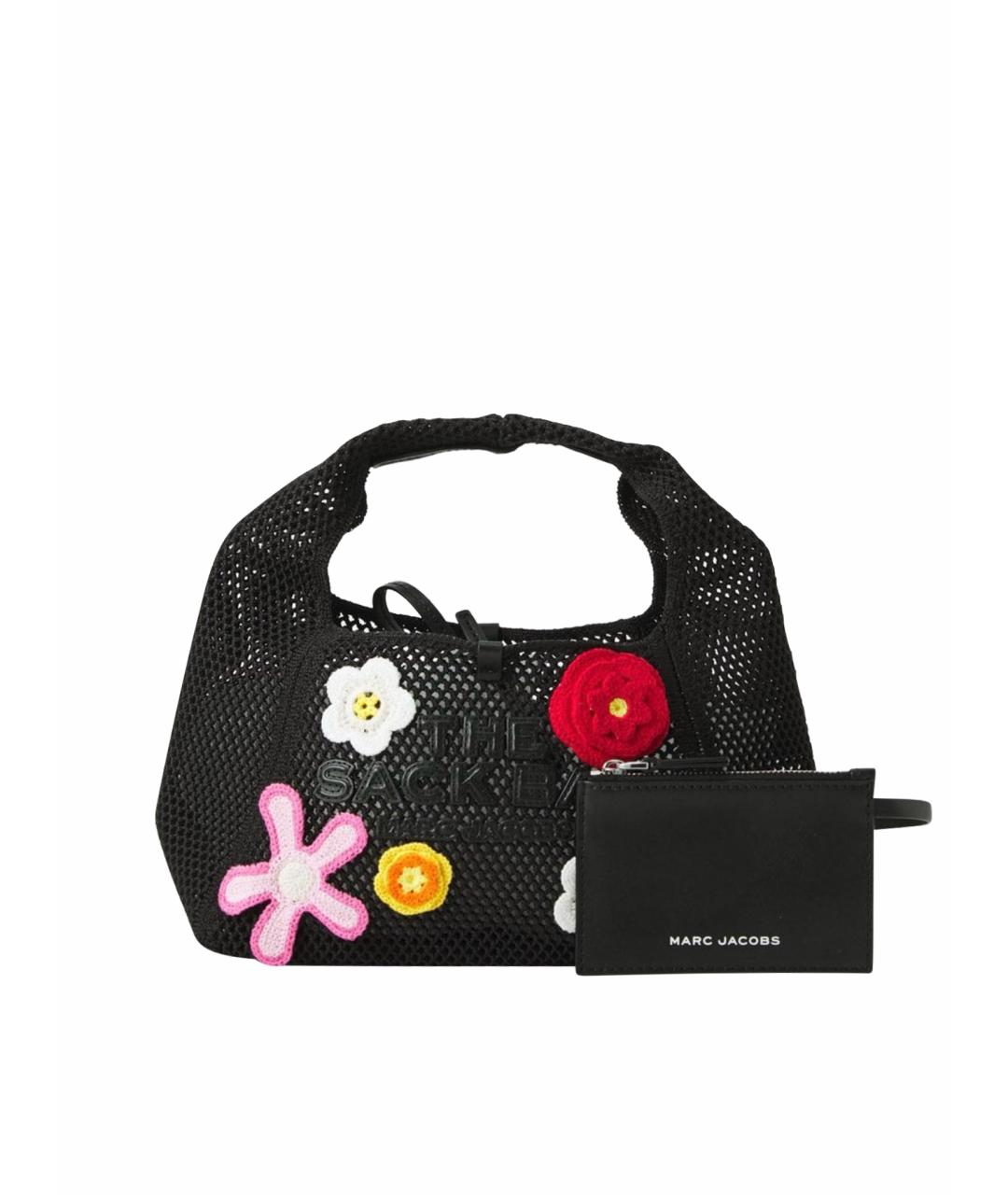 MARC JACOBS Черная плетеная сумка с короткими ручками, фото 1