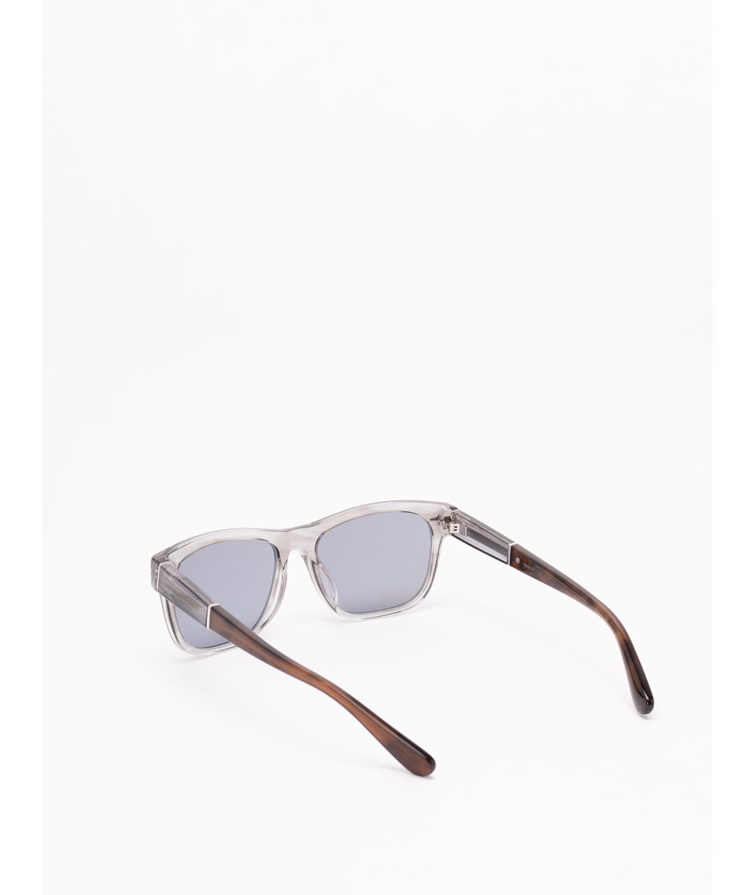 BRUNELLO CUCINELLI Антрацитовые пластиковые солнцезащитные очки, фото 3