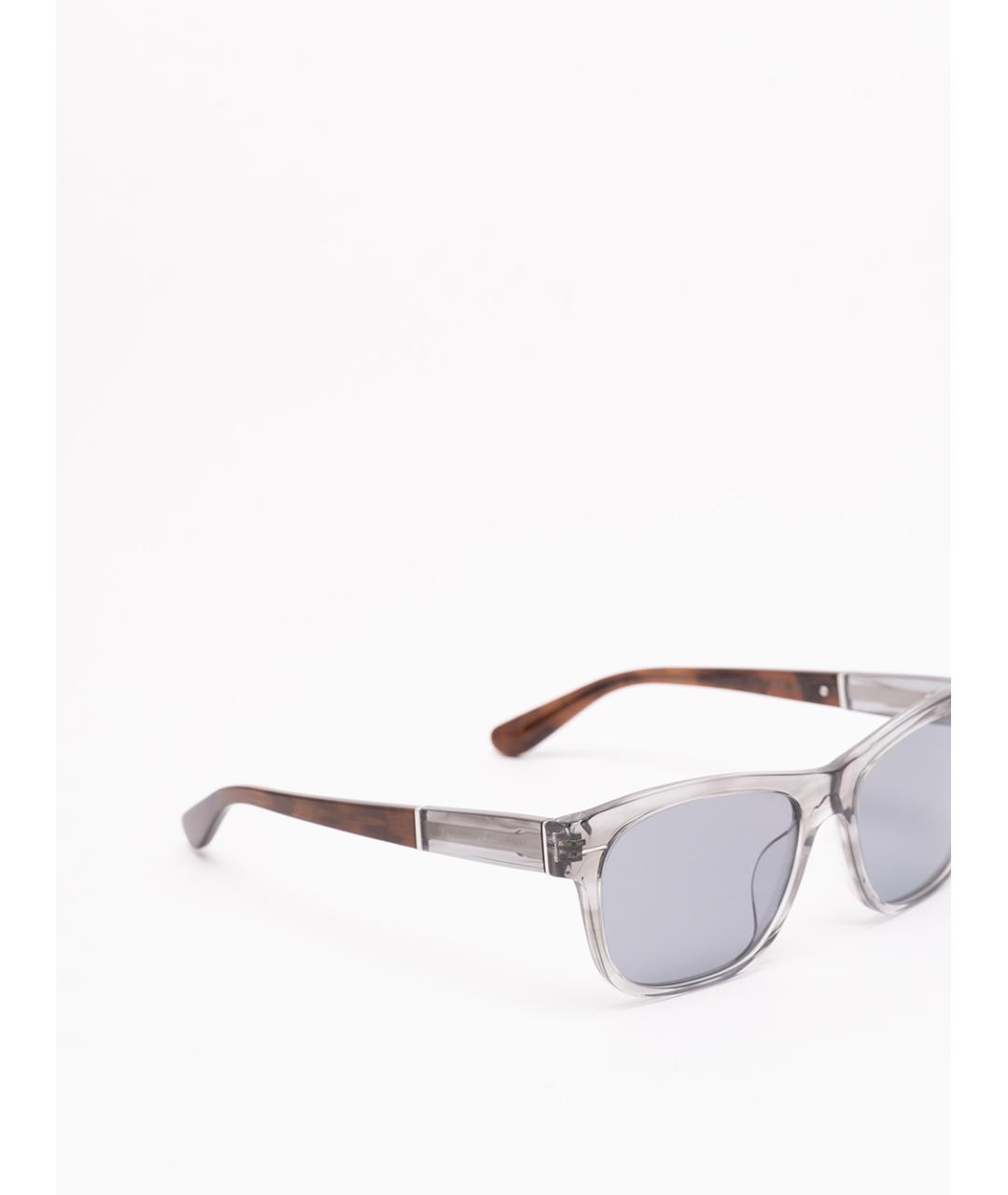 BRUNELLO CUCINELLI Антрацитовые пластиковые солнцезащитные очки, фото 2