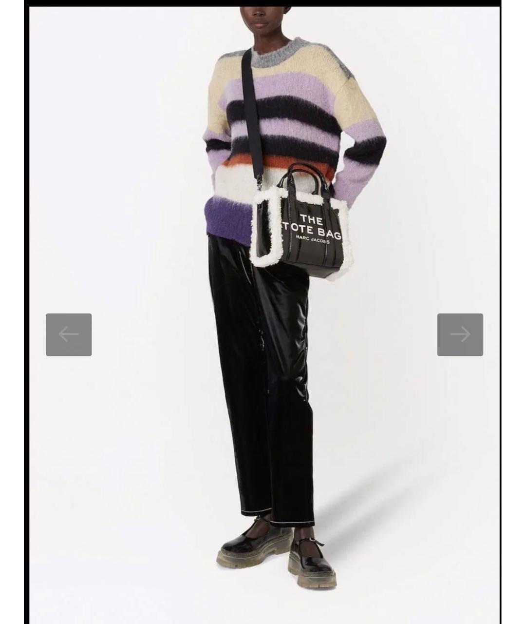 MARC JACOBS Черная кожаная сумка тоут, фото 6