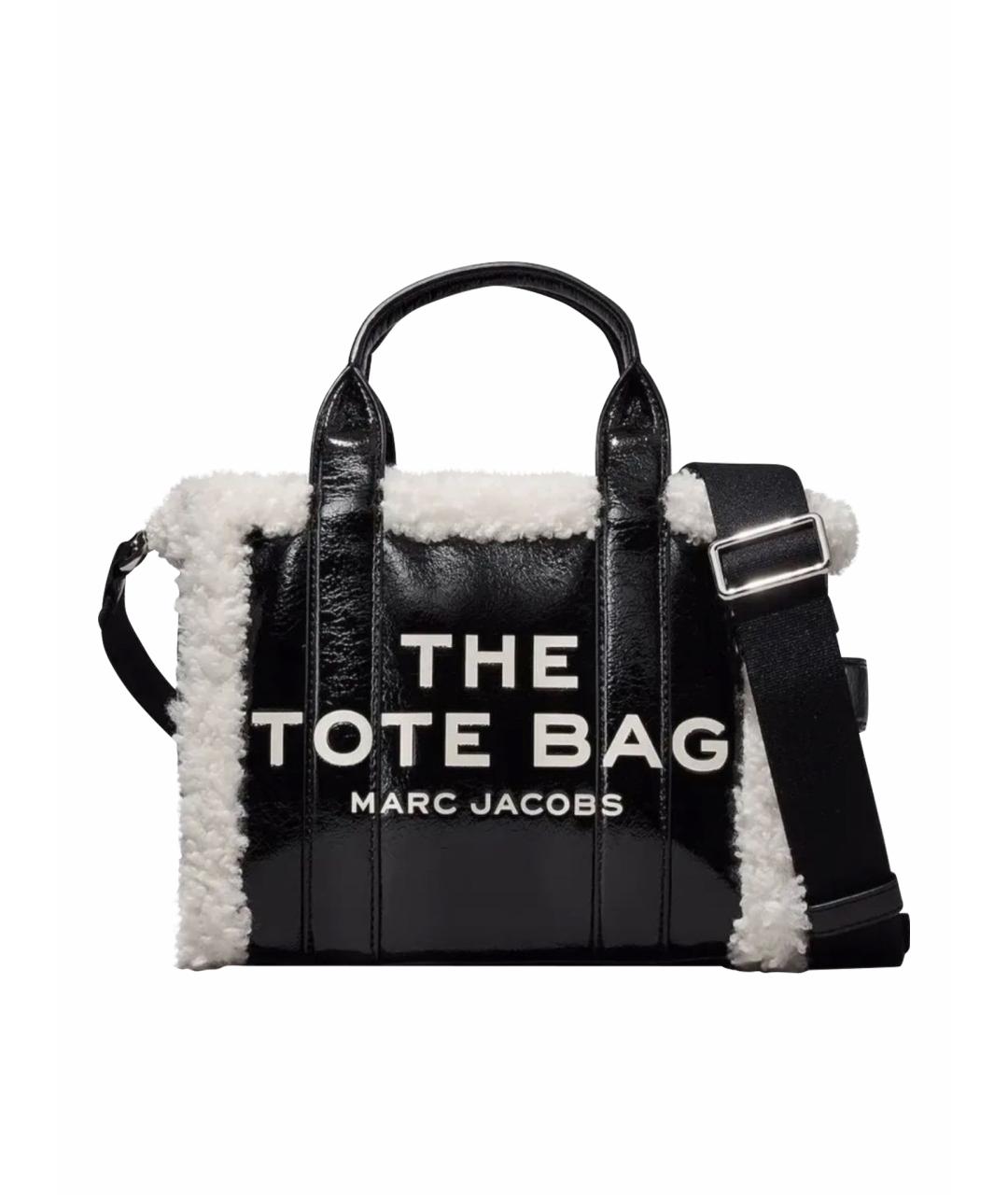 MARC JACOBS Черная кожаная сумка тоут, фото 1