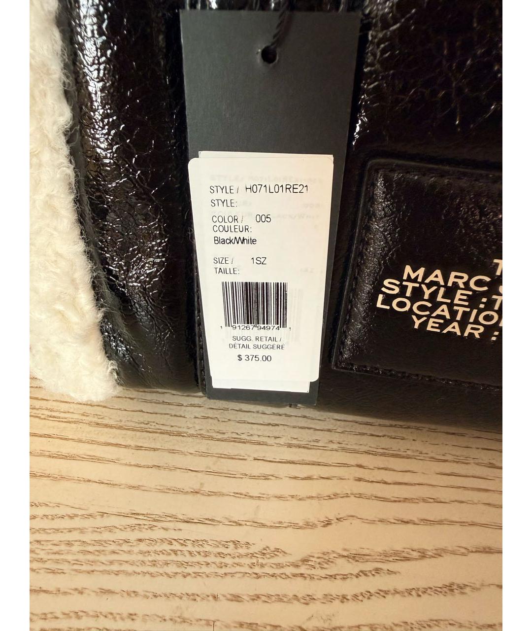 MARC JACOBS Черная кожаная сумка тоут, фото 4