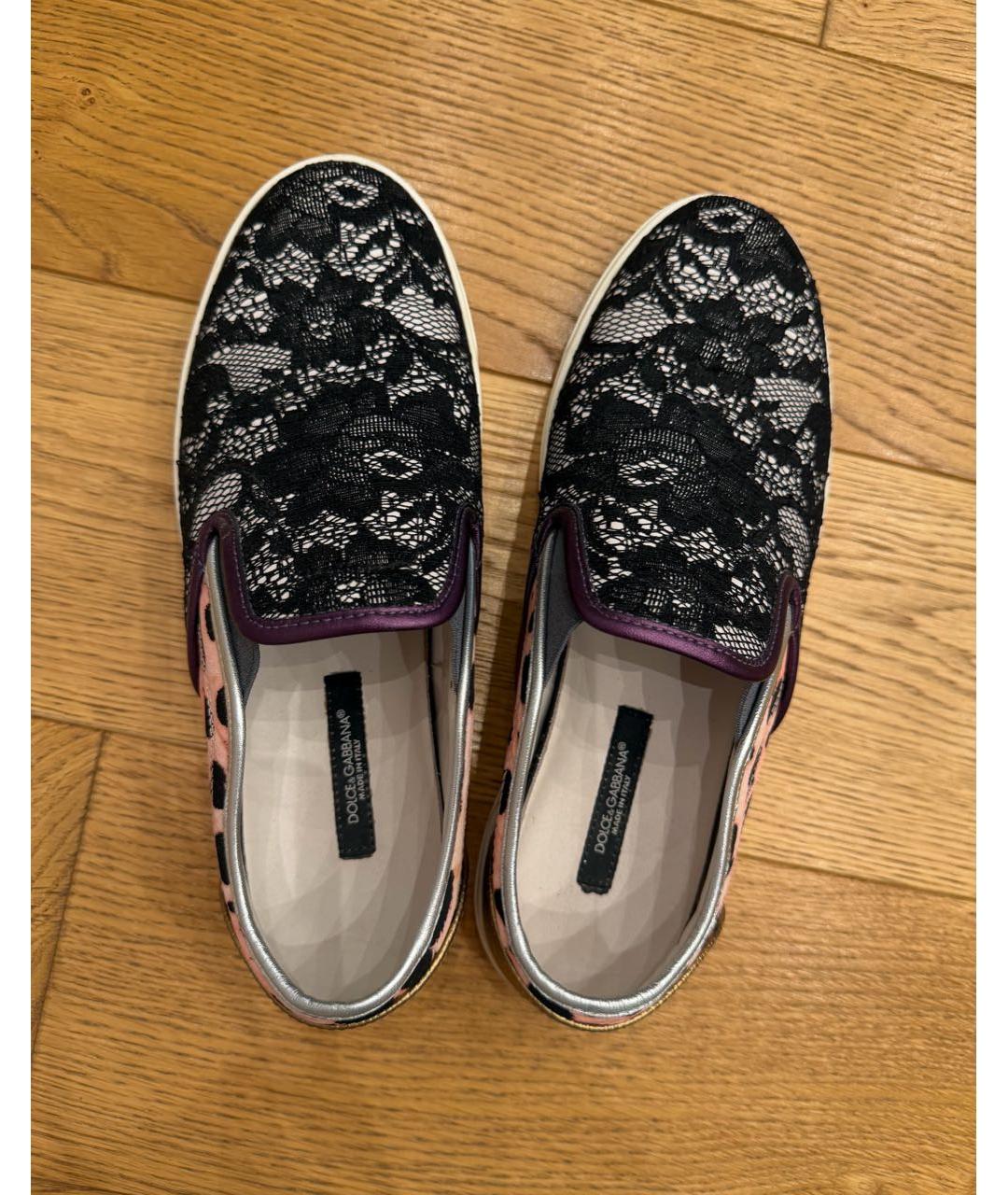 DOLCE&GABBANA Мульти кожаные кеды, фото 3