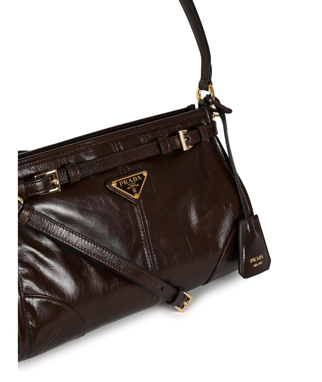 PRADA Кожаная сумка через плечо, фото 4