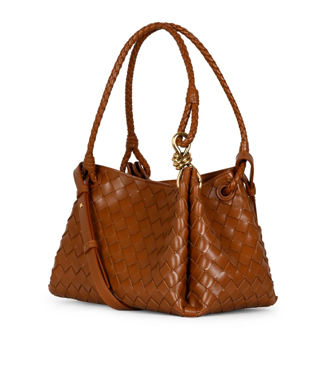 BOTTEGA VENETA Коричневая кожаная сумка тоут, фото 4