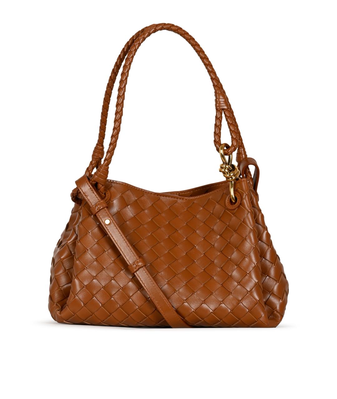 BOTTEGA VENETA Коричневая кожаная сумка тоут, фото 2