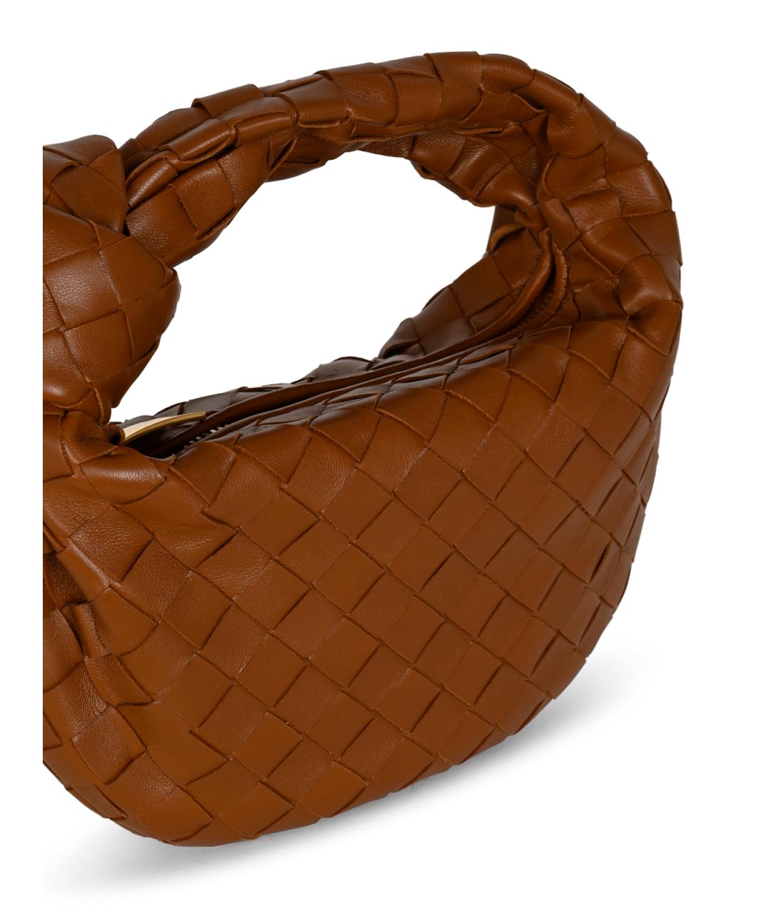 BOTTEGA VENETA Коричневая кожаная сумка через плечо, фото 7