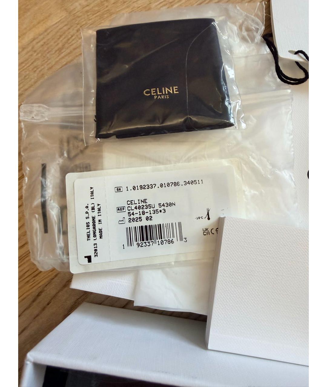 CELINE Золотые металлические солнцезащитные очки, фото 7