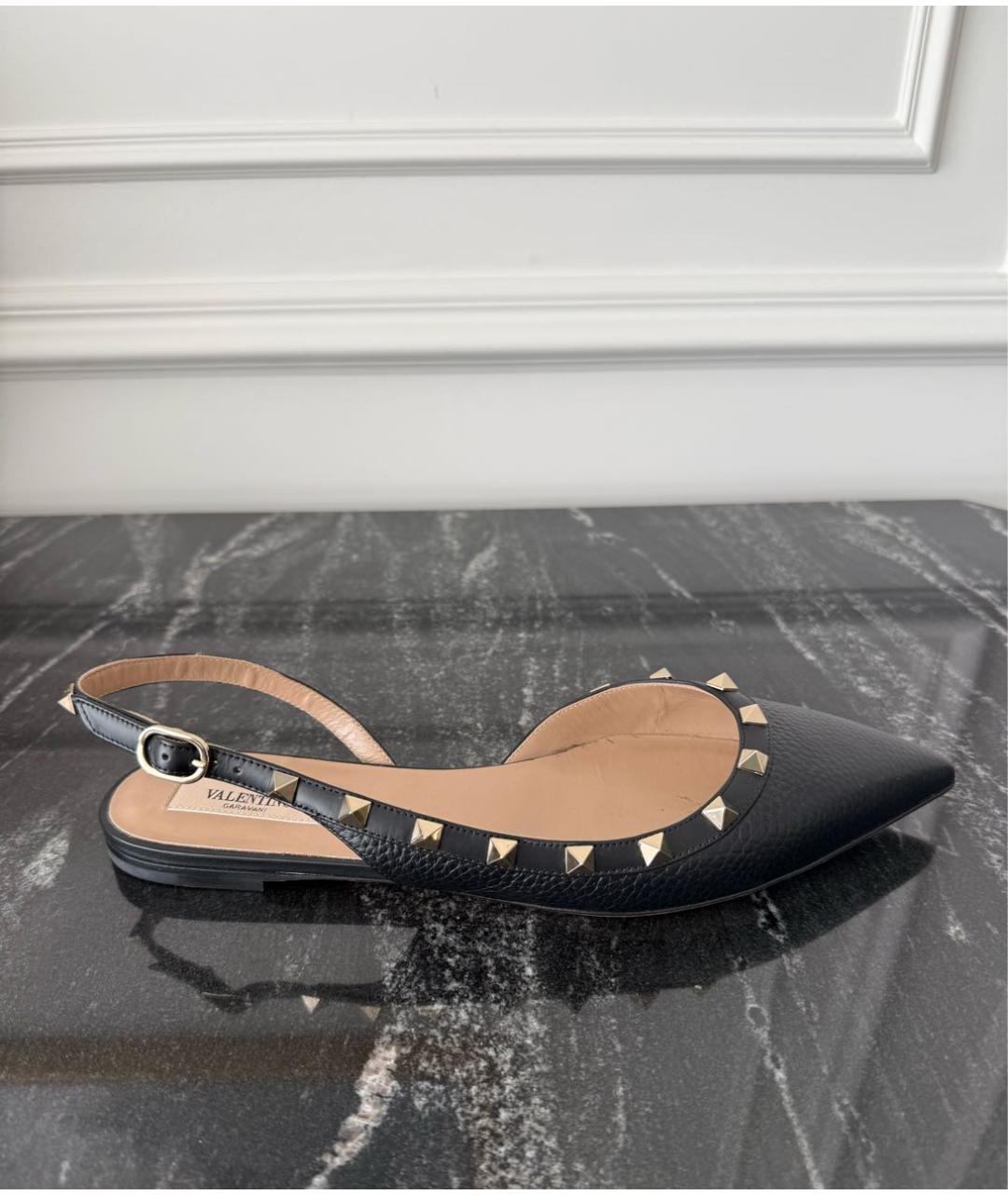 VALENTINO Черные кожаные туфли, фото 9