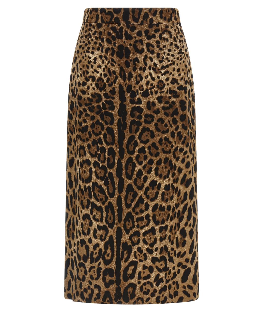 DOLCE&GABBANA Мульти вискозная юбка миди, фото 1