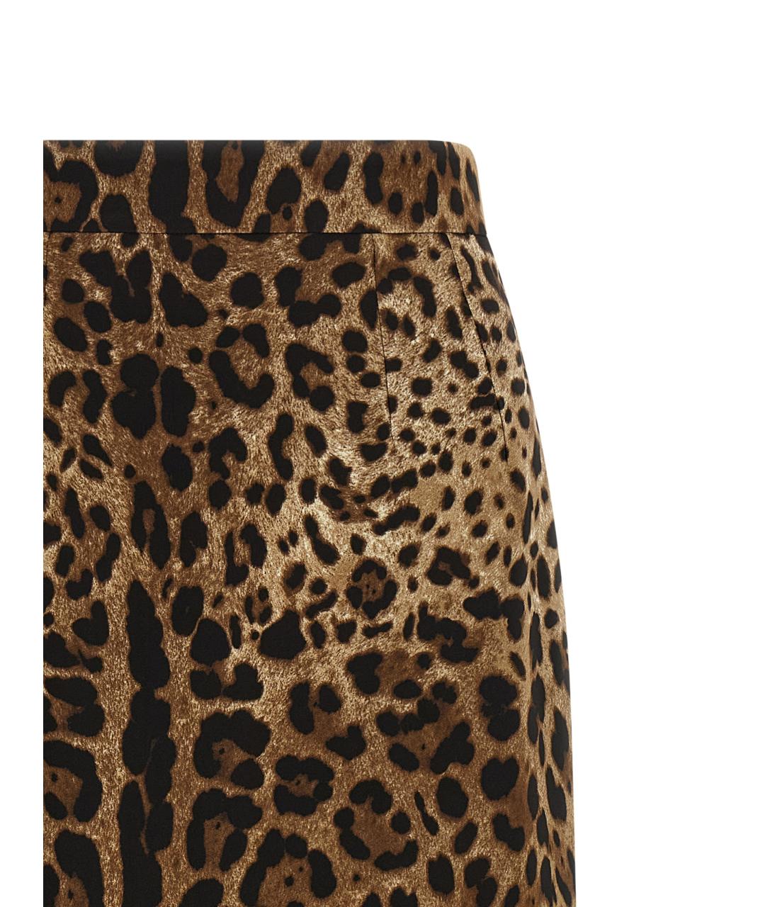 DOLCE&GABBANA Мульти вискозная юбка миди, фото 3
