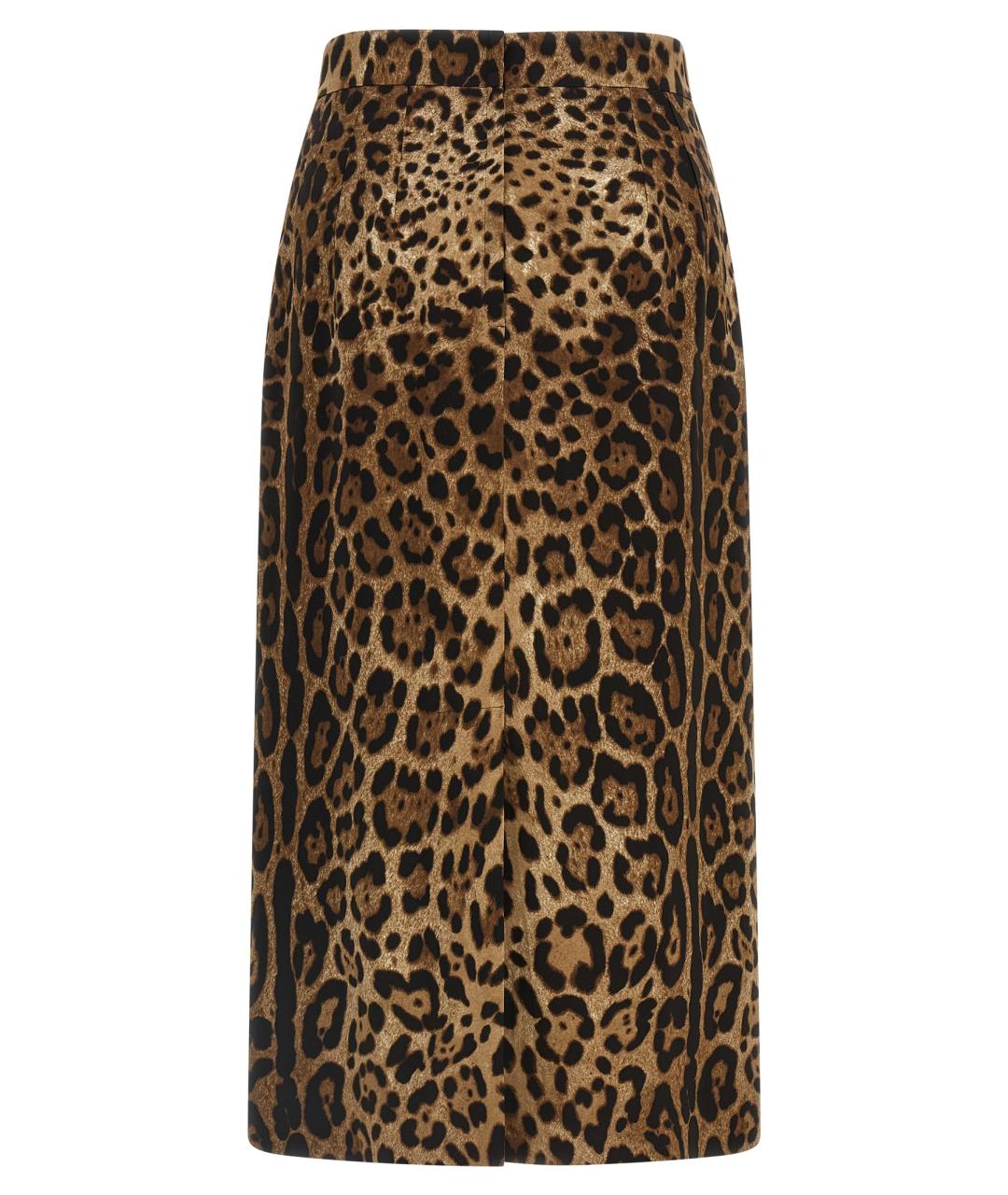 DOLCE&GABBANA Мульти вискозная юбка миди, фото 2