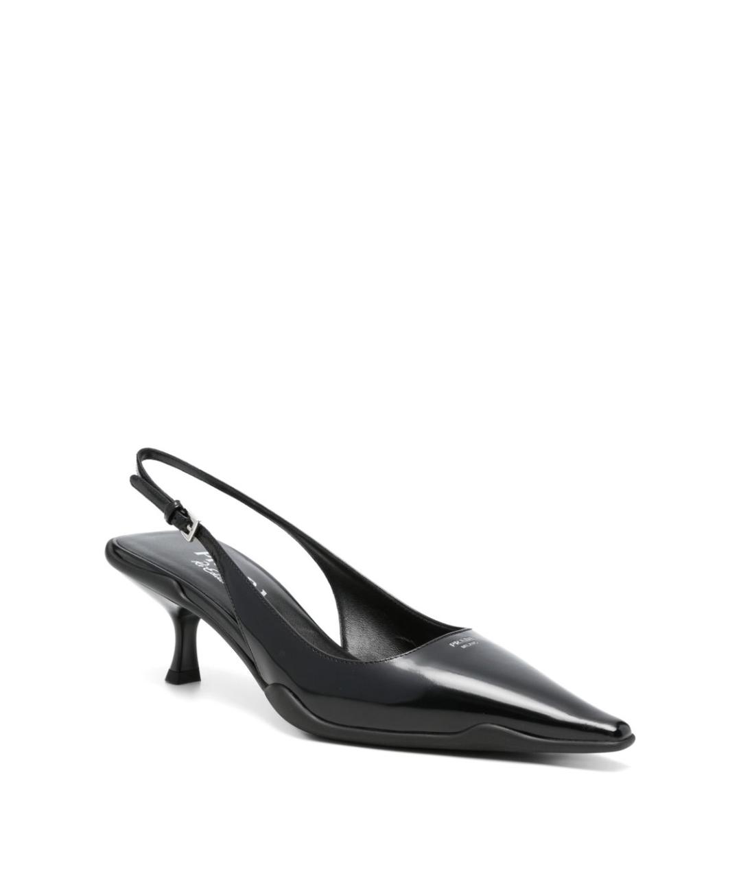 PRADA Черные кожаные туфли, фото 4