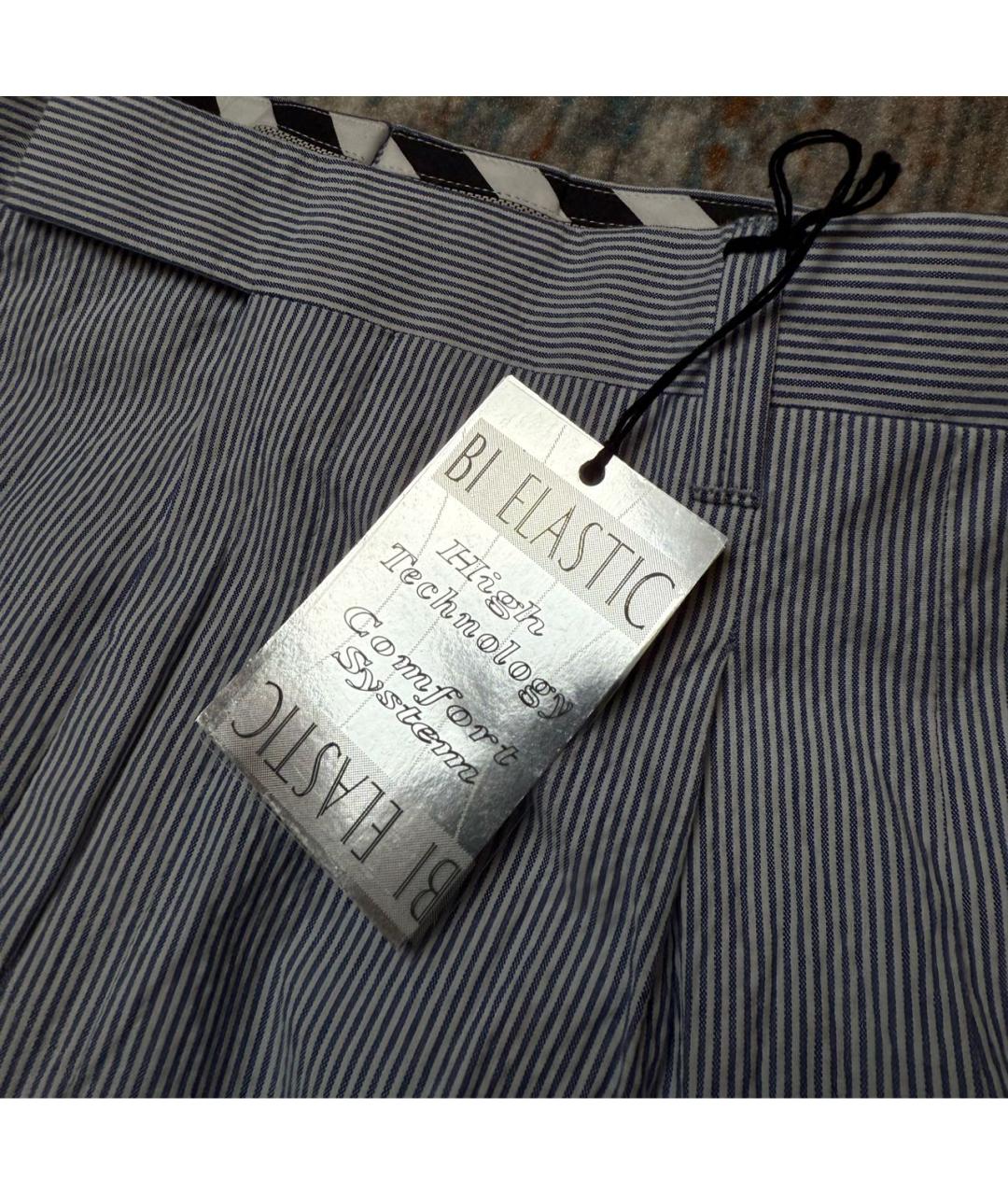 CORNELIANI Голубые хлопко-эластановые шорты, фото 4