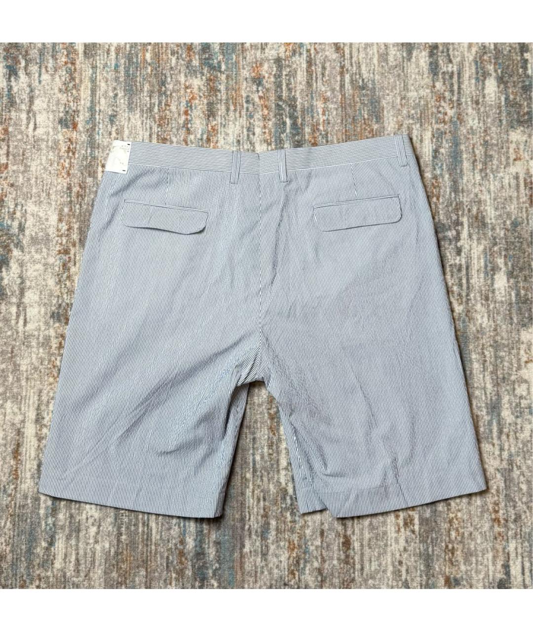 CORNELIANI Голубые хлопко-эластановые шорты, фото 3
