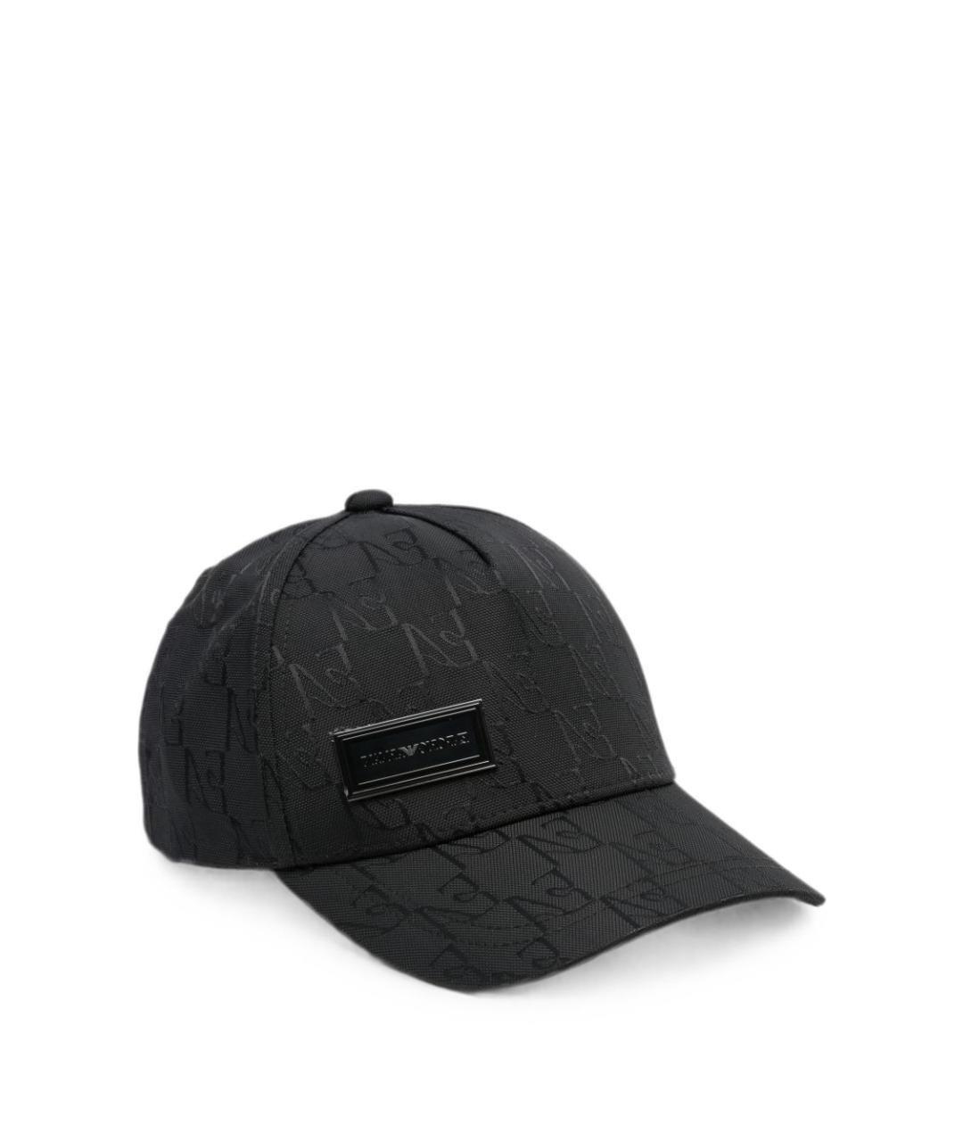 EMPORIO ARMANI Черная синтетическая кепка/бейсболка, фото 1