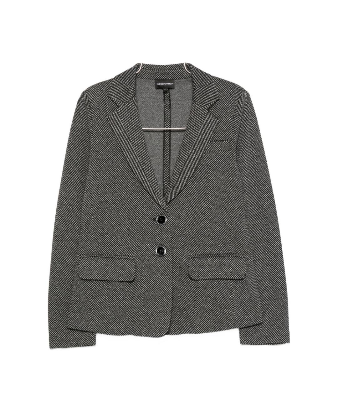 EMPORIO ARMANI Серый полиэстеровый жакет/пиджак, фото 1