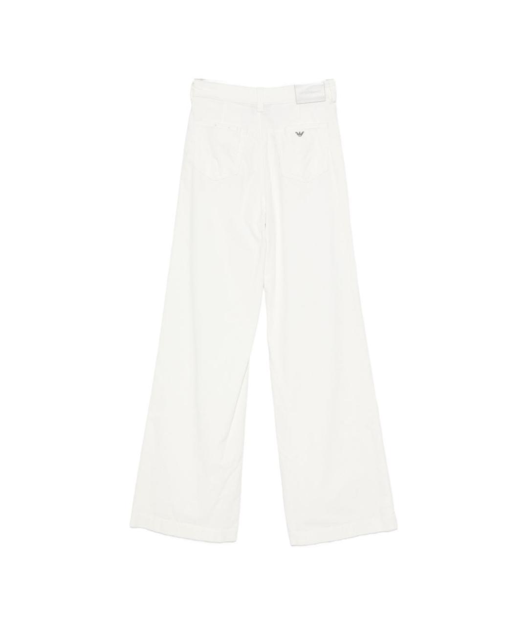 EMPORIO ARMANI Белые прямые джинсы, фото 3