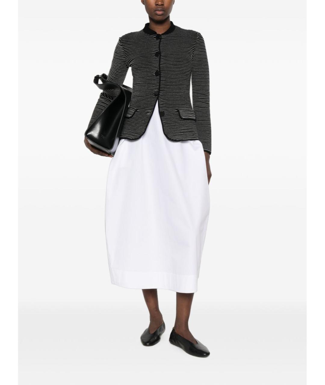 EMPORIO ARMANI Черная полиэстеровая куртка, фото 2