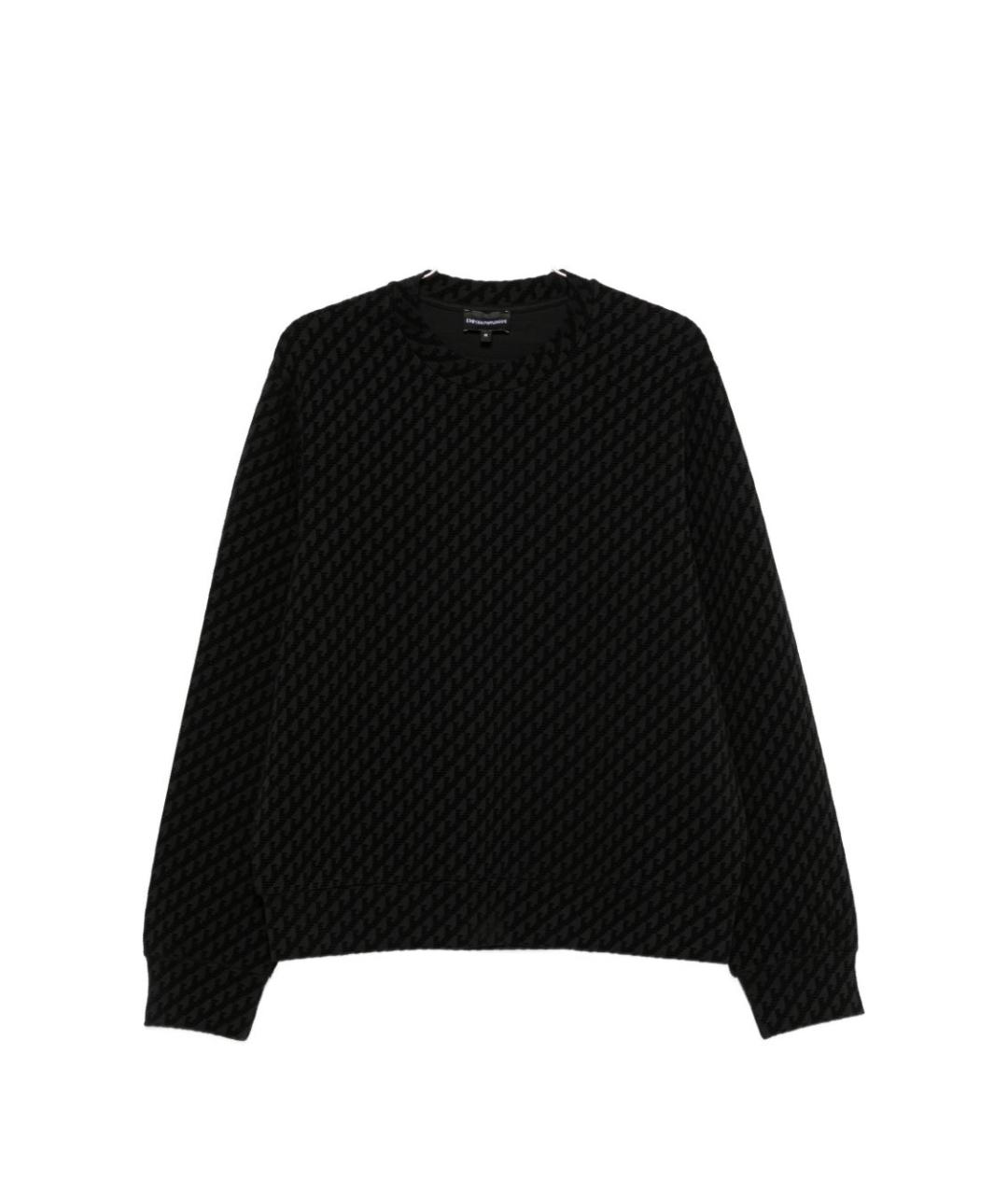 EMPORIO ARMANI Черный полиэстеровый джемпер / свитер, фото 1