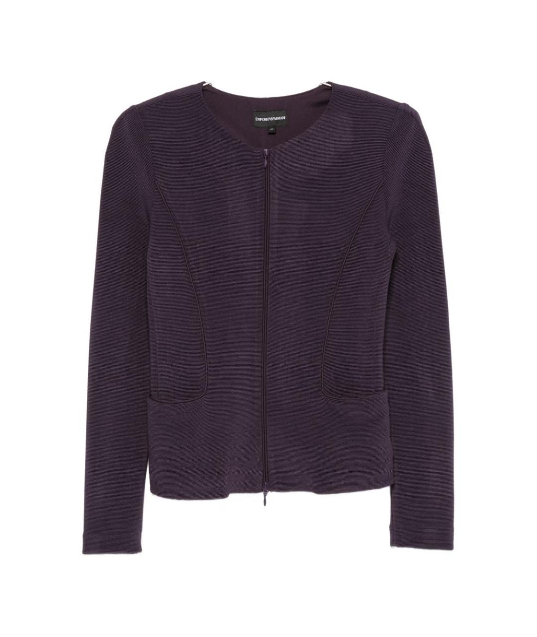 EMPORIO ARMANI Фиолетовый вискозный жакет/пиджак, фото 1