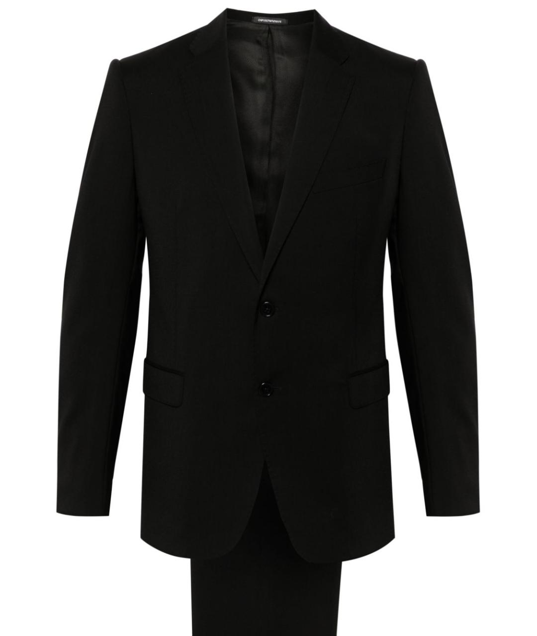EMPORIO ARMANI Черный классический костюм, фото 1