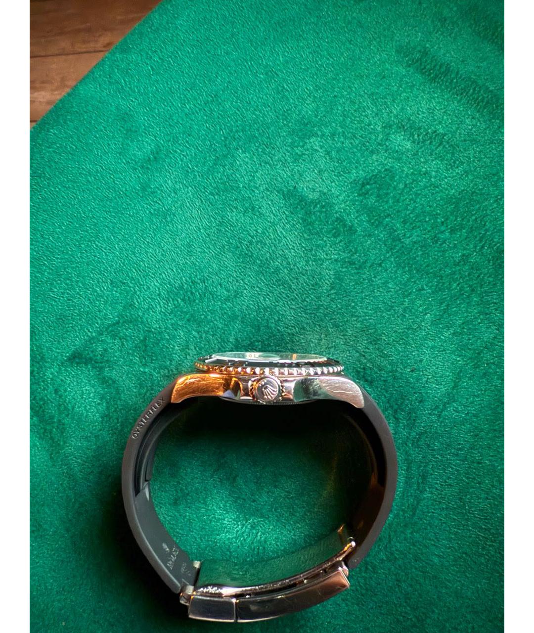 ROLEX Черные часы из белого золота, фото 6