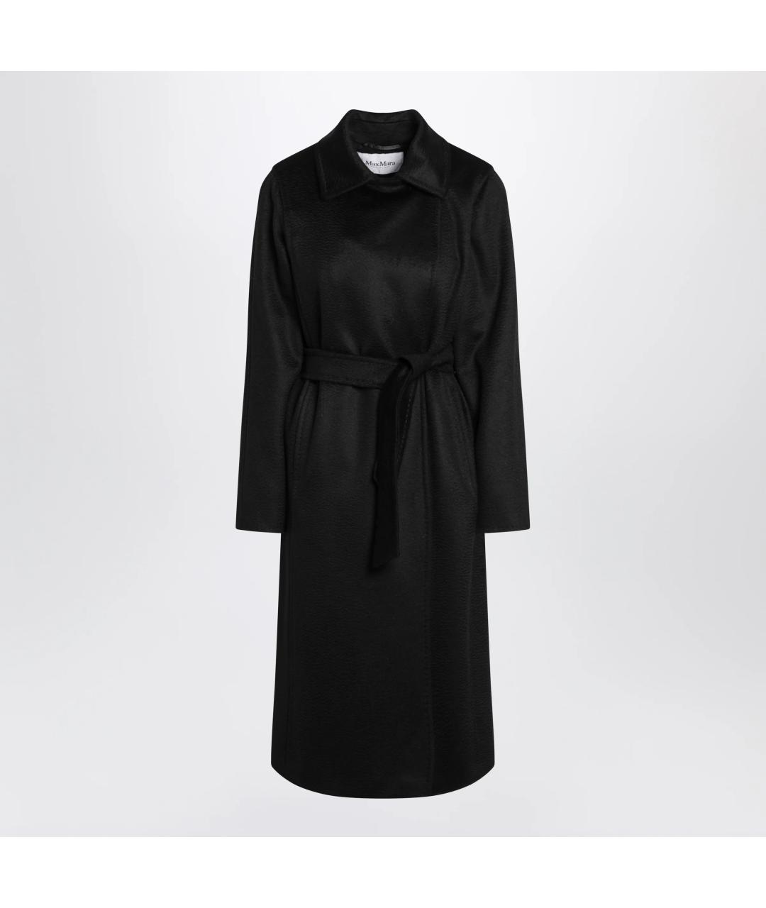 MAX MARA Черное шерстяное пальто, фото 3