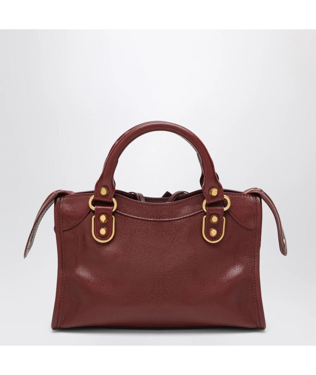 BALENCIAGA Красная кожаная сумка тоут, фото 2