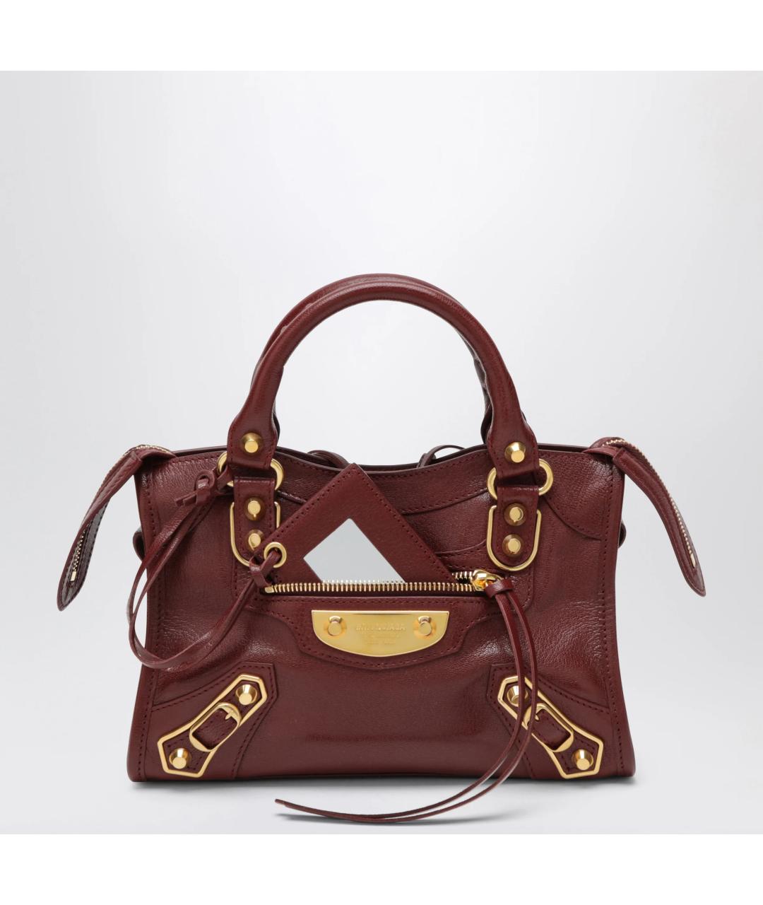BALENCIAGA Красная кожаная сумка тоут, фото 3