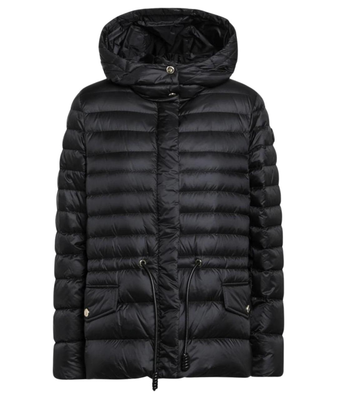 MONCLER Черный полиамидовый пуховик, фото 1