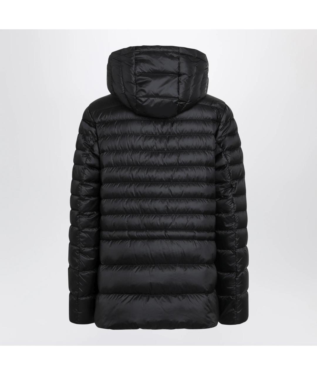 MONCLER Черный полиамидовый пуховик, фото 2