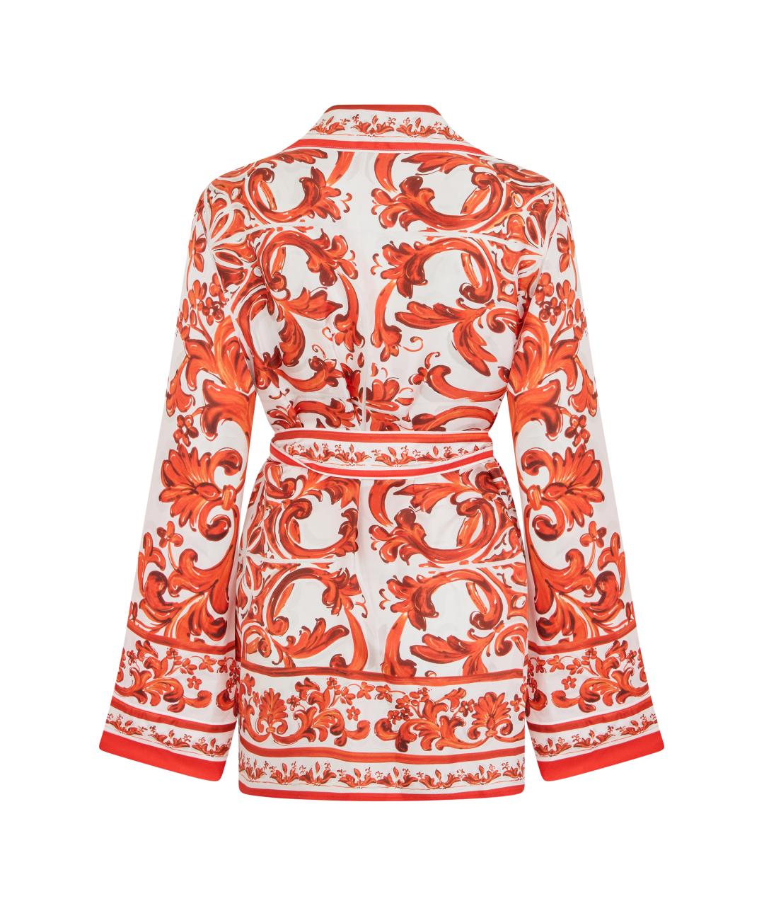 DOLCE&GABBANA Красная шелковая рубашка, фото 2
