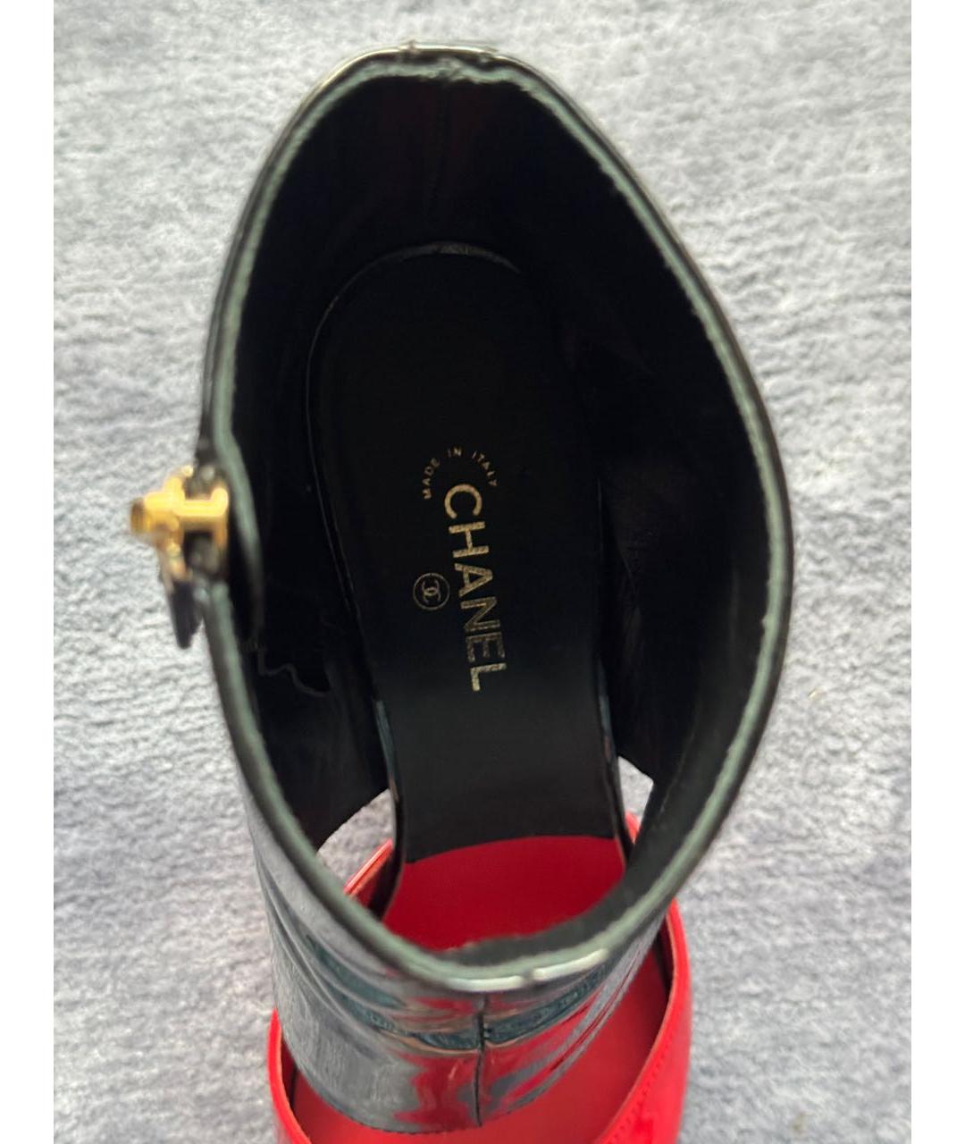 CHANEL Мульти ботильоны из лакированной кожи, фото 8