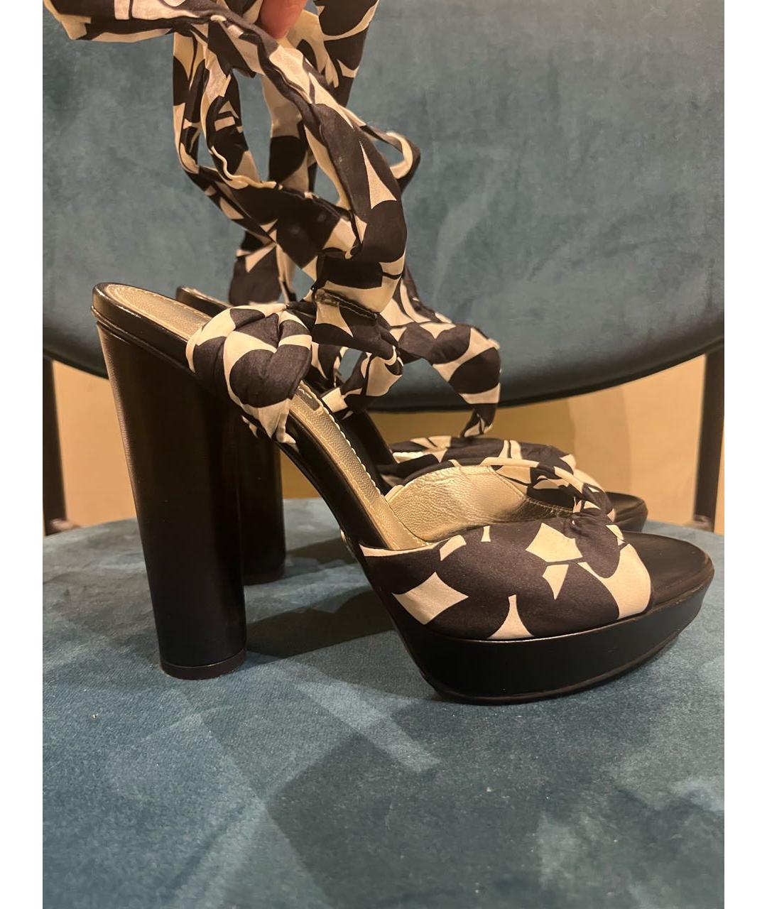 DOLCE&GABBANA Мульти текстильные босоножки, фото 9