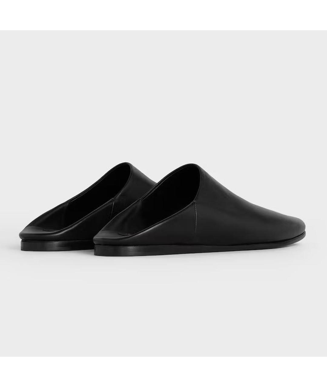 CELINE Черные кожаные лоферы, фото 2