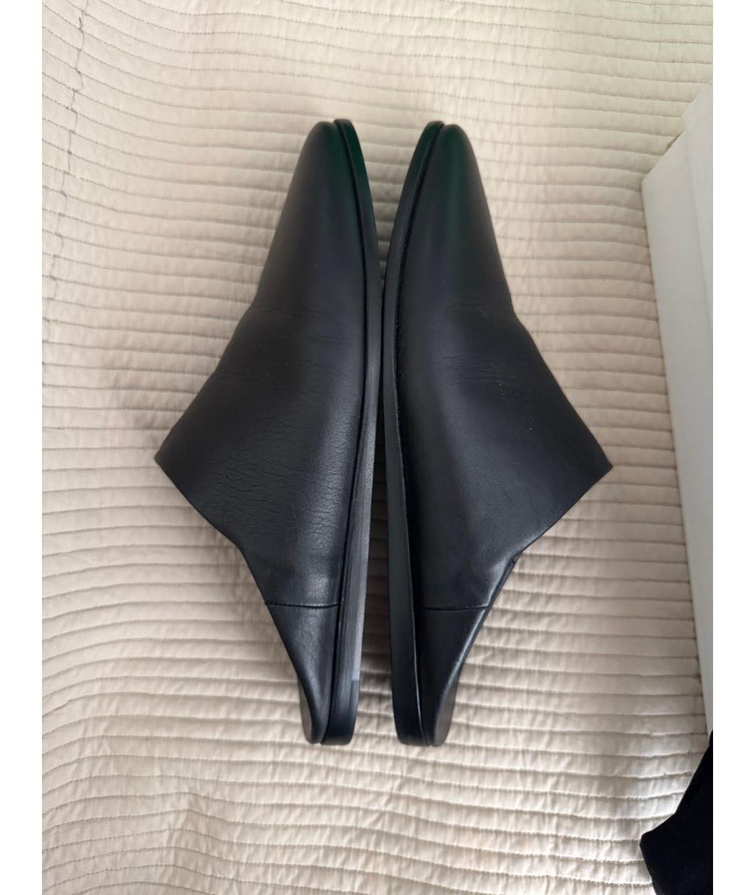 CELINE Черные кожаные лоферы, фото 5