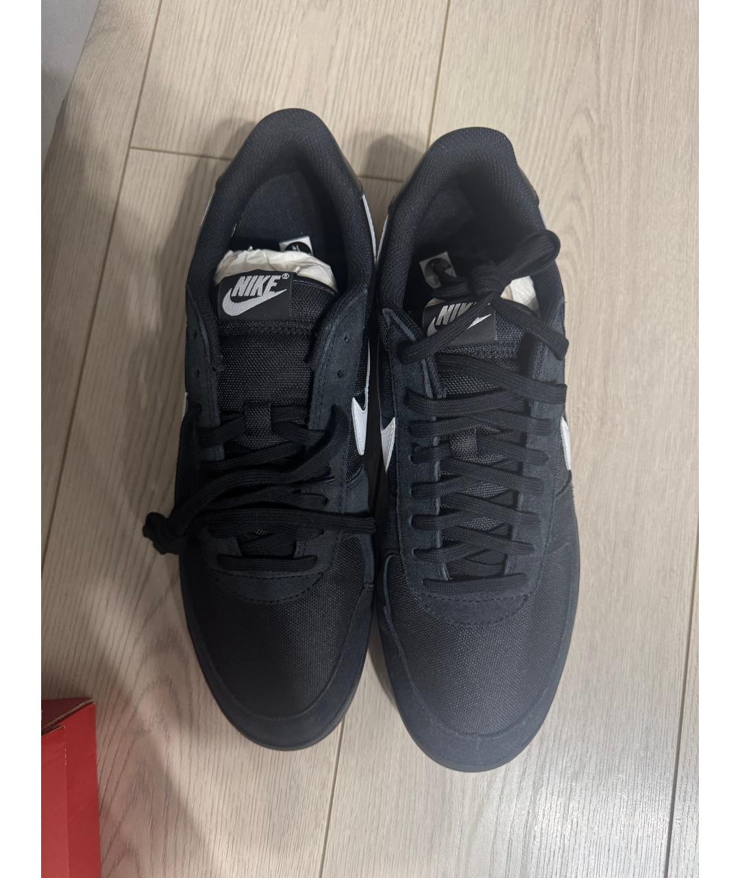 NIKE Черные низкие кроссовки / кеды, фото 2