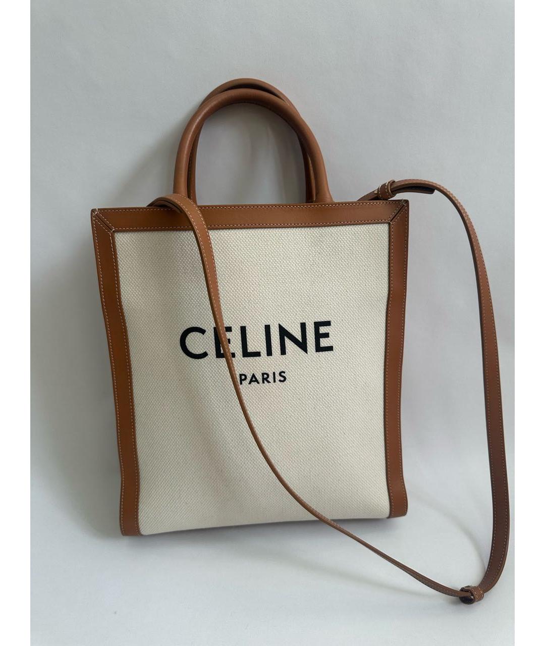 CELINE Мульти льняная сумка через плечо, фото 8